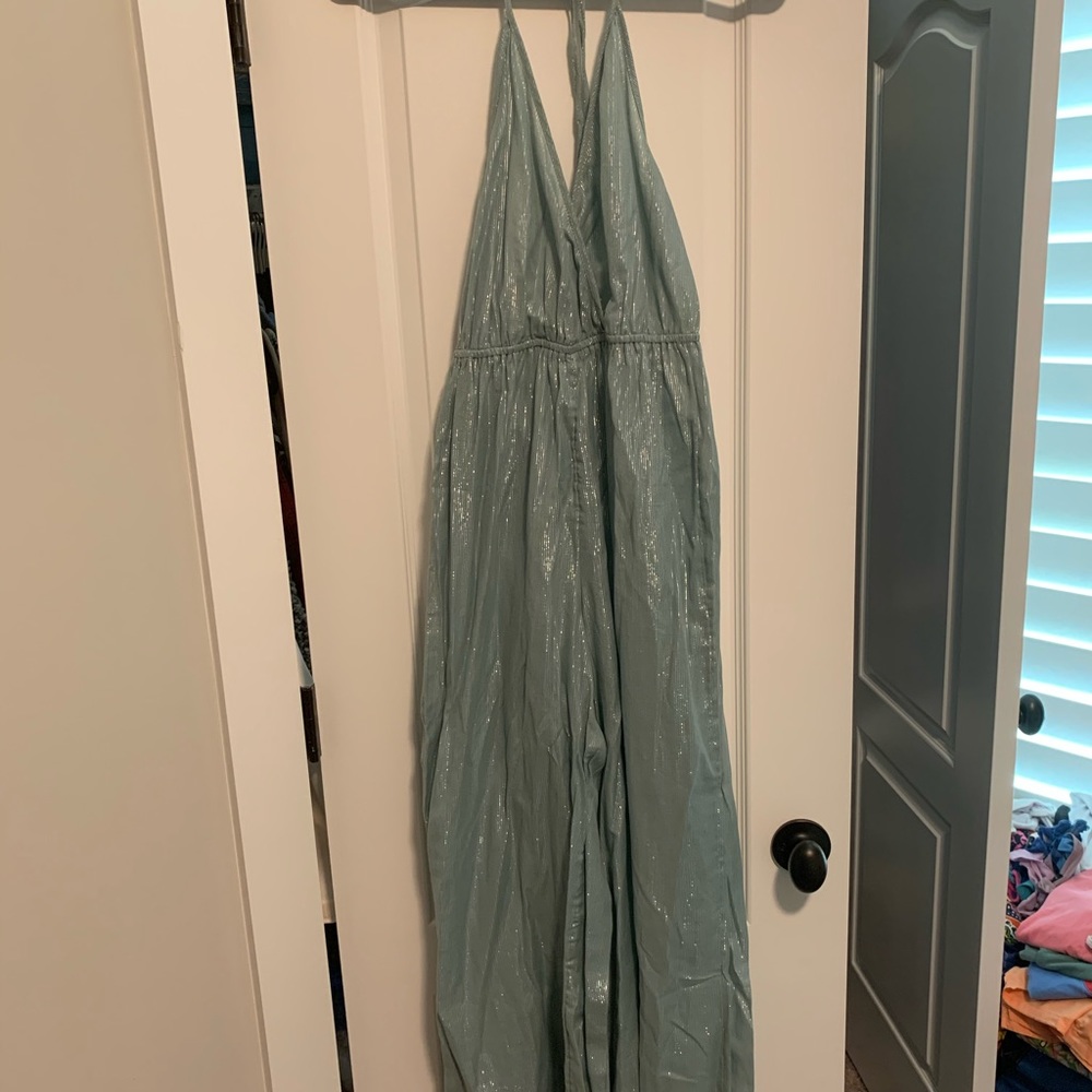 Sparkly mint jumpsuit